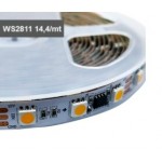 Tira PIXEL LED Digital Flexible 12V 14,4W/mt 60 Led/mt WS2811 5050 IP20 Blanco Cálido, rollo 5 metros